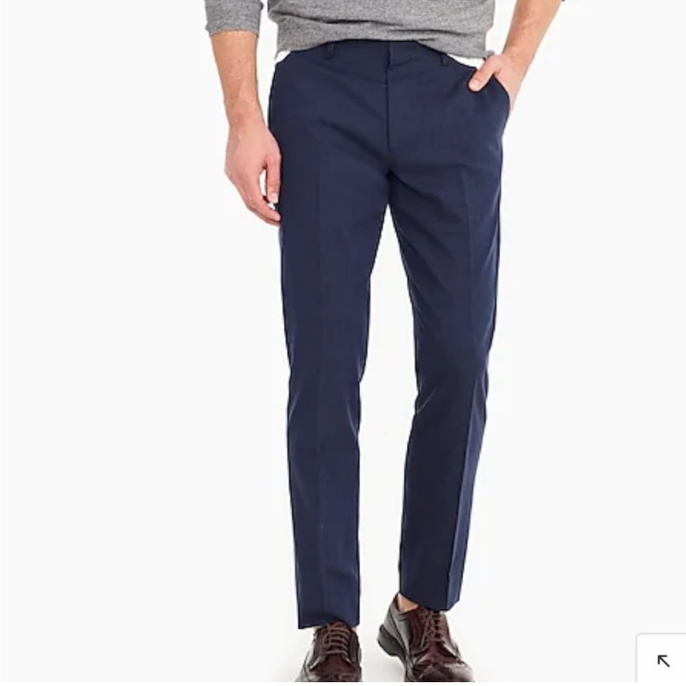 J.Crew Ludlow Slim-fit unstructured suit pant in cotton-linen